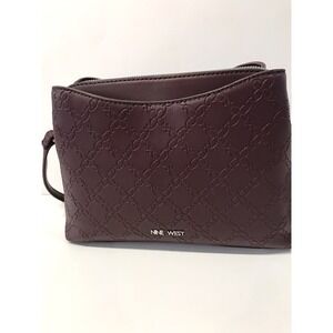 nine west calandra mini merlot cross body‎ faux leather